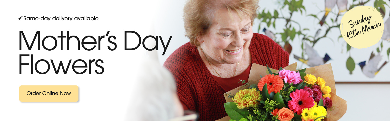 Seasonal bouquets from Floral Delights in London offering same-day delivery