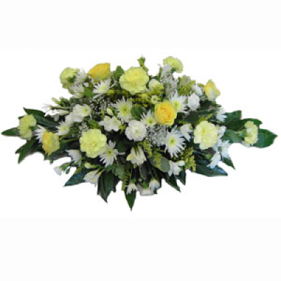 Single Ended Spray - Single ended traditional spray of fresh flowers in colours chosen for a lady or a gentleman.