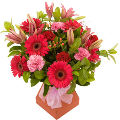 Contemporary Collection - Handtied by the florist and delivered in a box. (containing water)